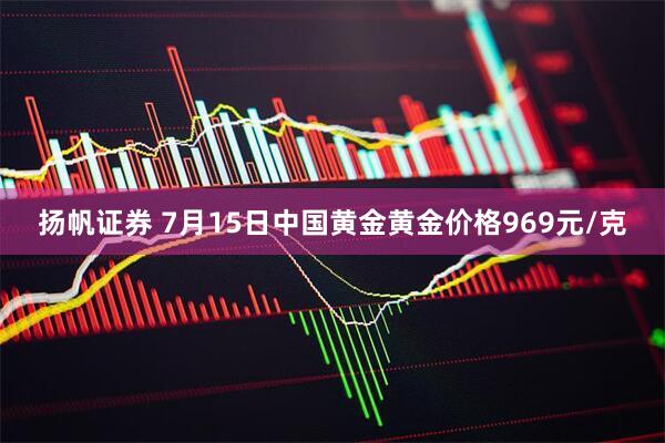 扬帆证券 7月15日中国黄金黄金价格969元/克